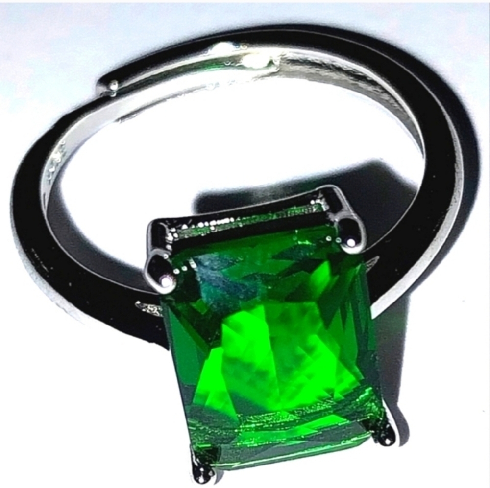 925 sterling silver adjustable finger ring
